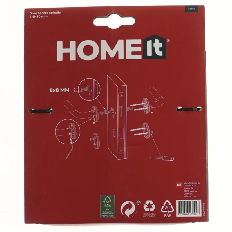 Dørhåndtag, guld fra HOMEit (str. 7x11 cm)