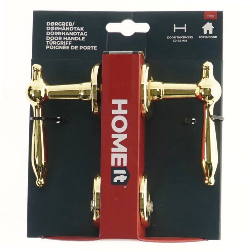 Dørhåndtag, guld fra HOMEit (str. 7x11 cm)