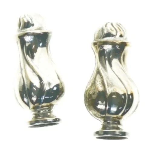 salt og peber sæt i pletsølv (str. 7 x 3 cm)