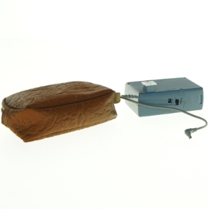 Agfa Synchro Box kamera med læderetui fra Agfa (str. 15 x 11 cm)