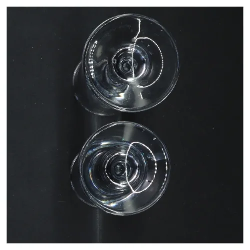 2 ideelle snapse glas / Holmegård (str. 13 cm, 2 styk cm)