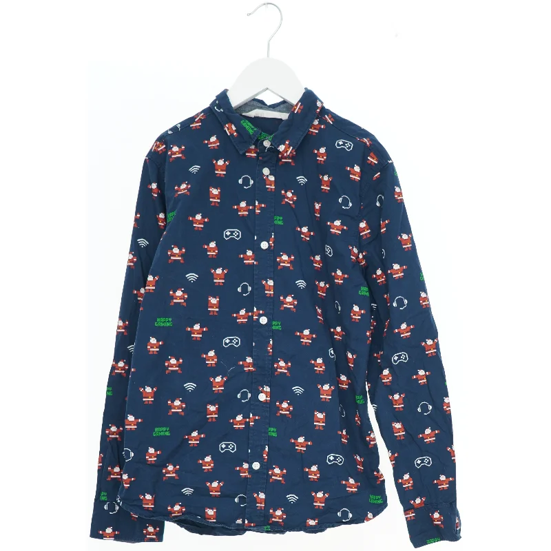 Børneskjorte med gaming print fra H&M (str. 152)