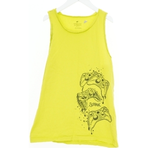 Neongul tanktop med spillekonsoller fra H&M (str. 164)
