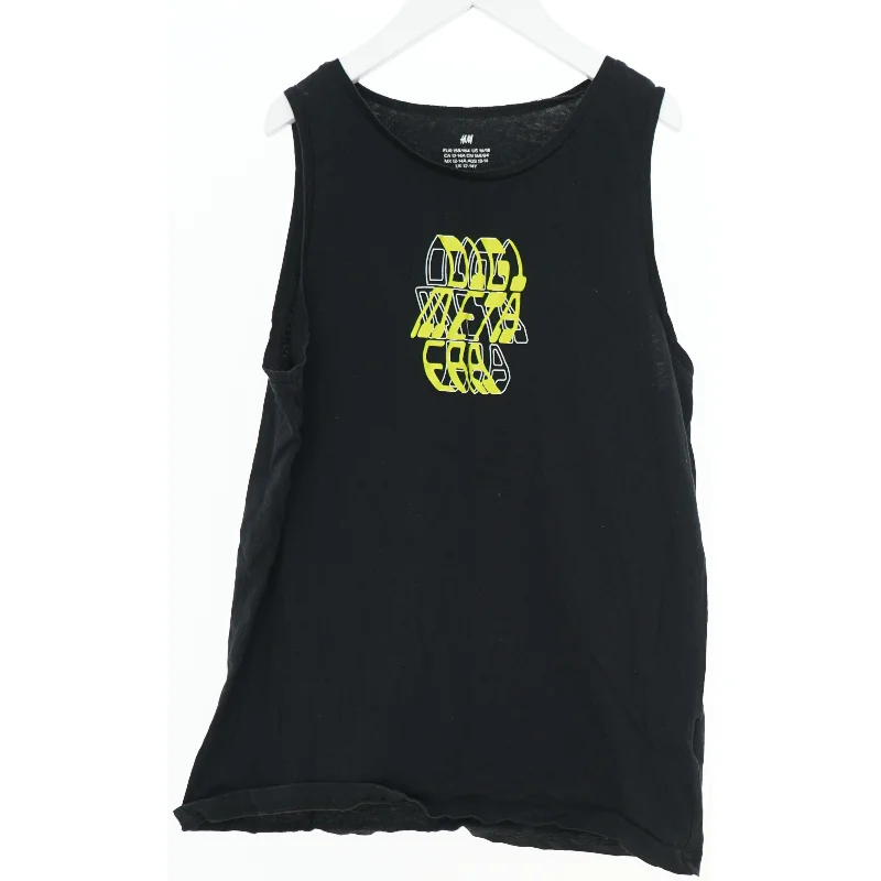 Sort tanktop med print fra H&M (str. 164)