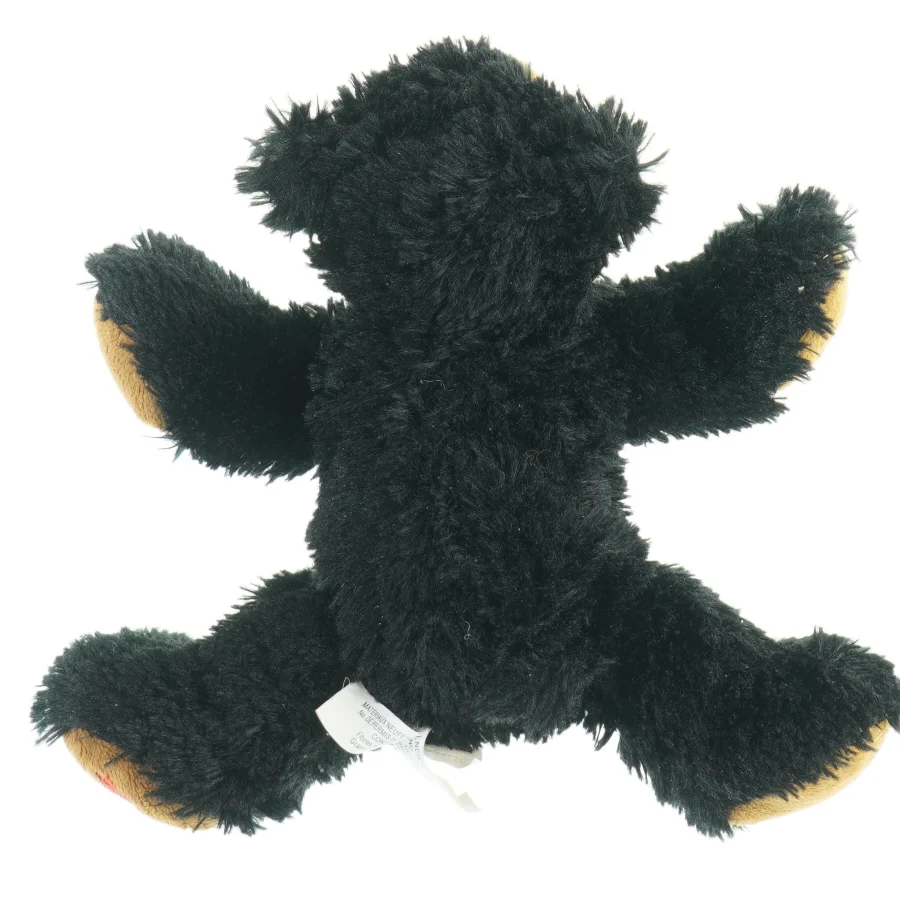 Sort tøjdyr bjørn fra Stuffedanimalhouse (str. 20 x 17 cm)
