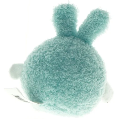 Blåt tøjdyr formet som kanin (str. 16 x 15 cm)