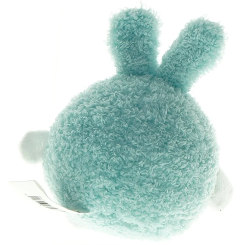 Blåt tøjdyr formet som kanin (str. 16 x 15 cm)