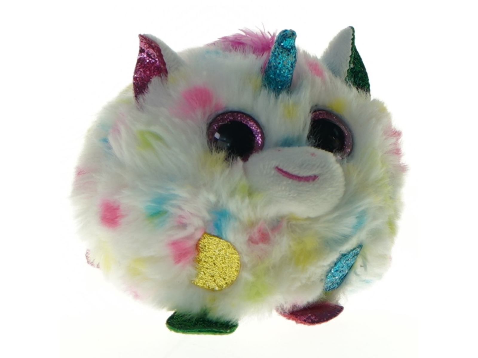 Enhjørning plysbamse (str. 8 cm)
