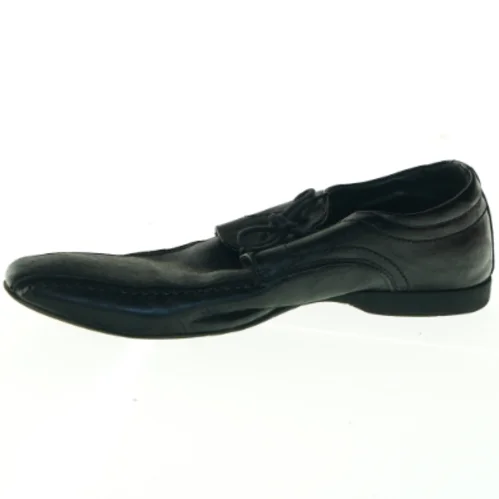 Sorte lædersko til mænd fra Sams (str. 44)