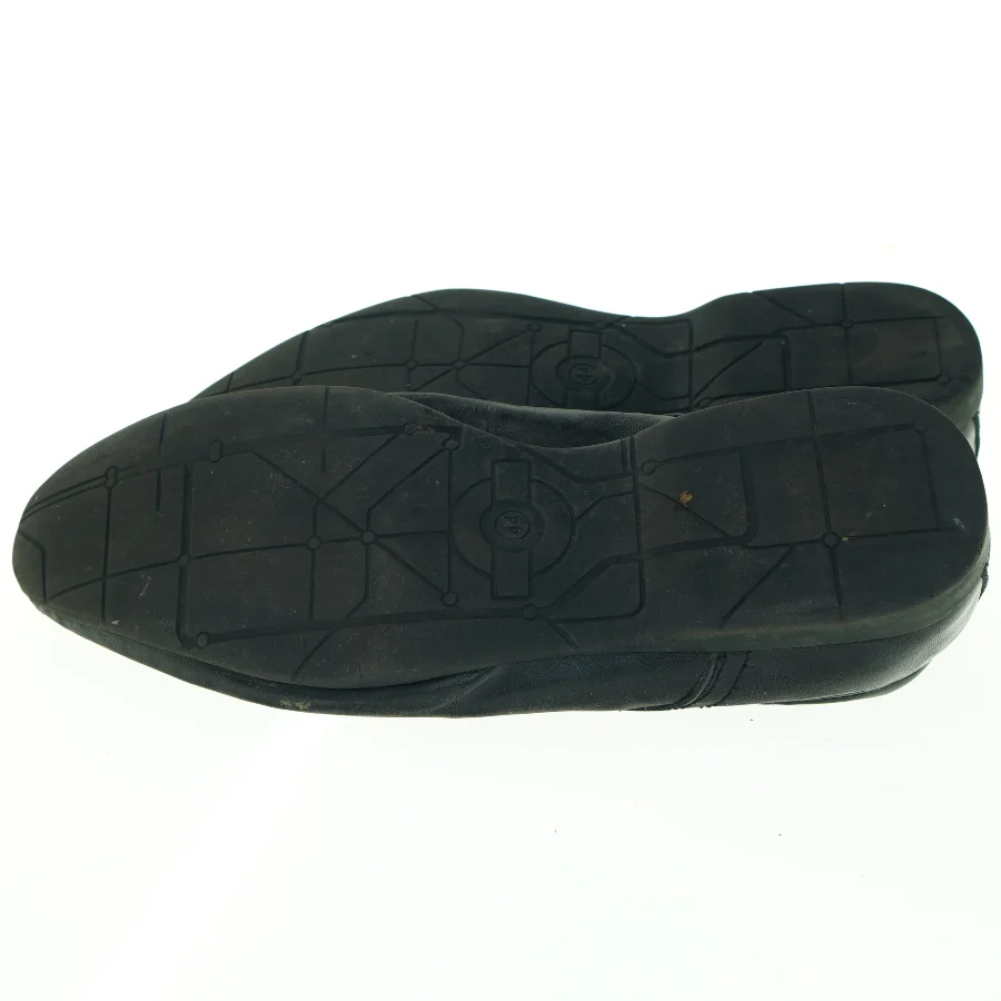 Sorte lædersko til mænd fra Sams (str. 44)