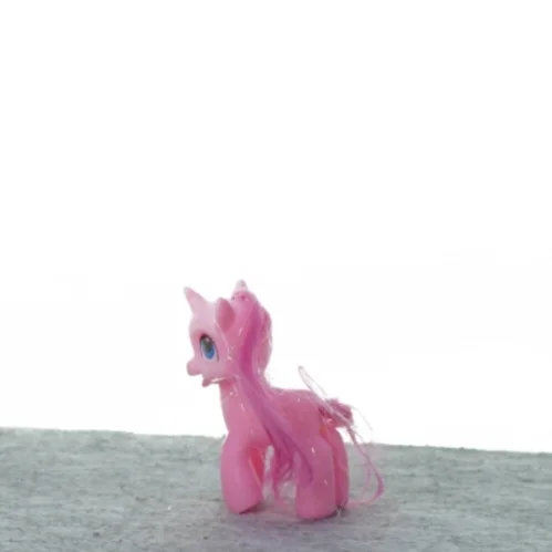 Legetøjs pony, enhjørning (str. 6 cm)