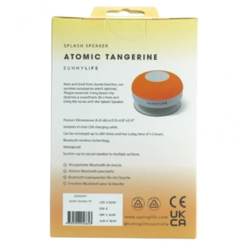 Sunnylife Splash Bluetooth Højtaler fra Sunnylife (str. Kasse 15 x, 10 x 5,5 cm)