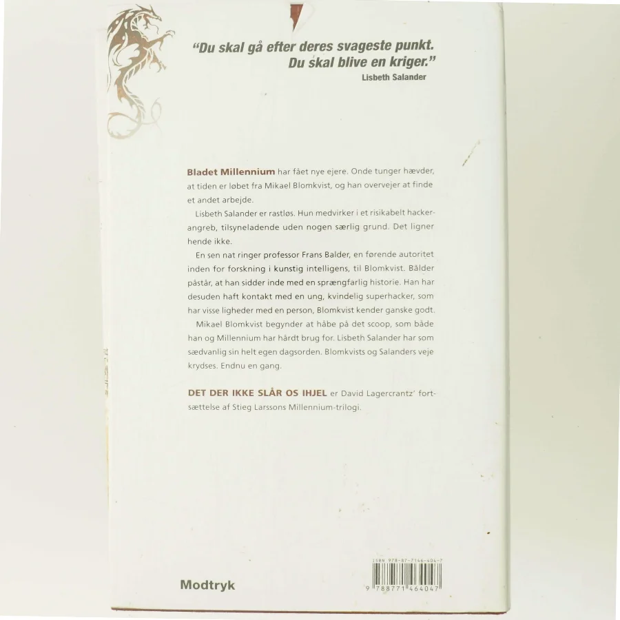 Det der ikke slår os ihjel af David Lagercrantz (Bog)