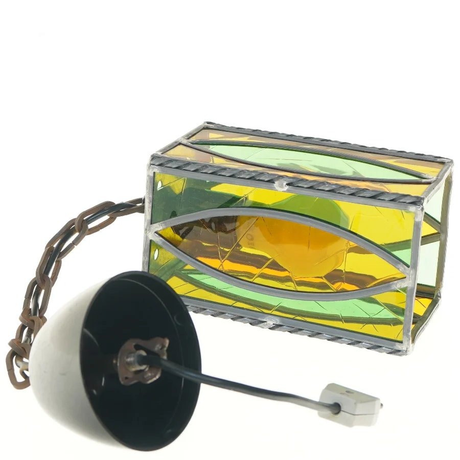 Retro glaspendel lampe (str. 55 cm)