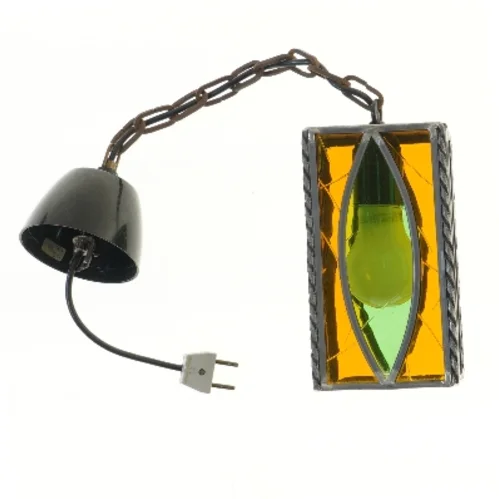 Retro glaspendel lampe (str. 55 cm)