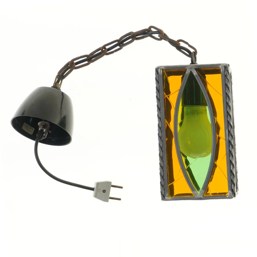 Retro glaspendel lampe (str. 55 cm)