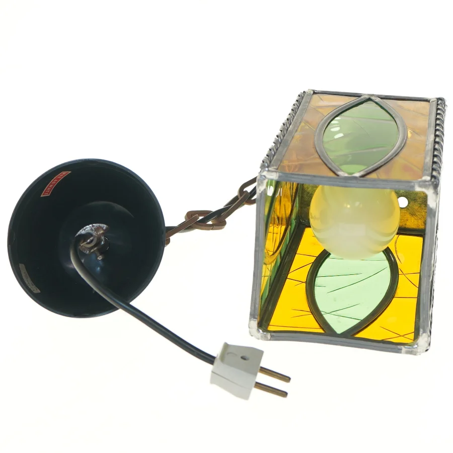 Retro glaspendel lampe (str. 55 cm)