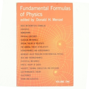 Fundamental formulas of physics af Donald H. Menzel (Bog)