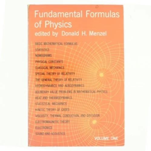 Fundamental formulas of physics af Donald H. Menzel (Bog)