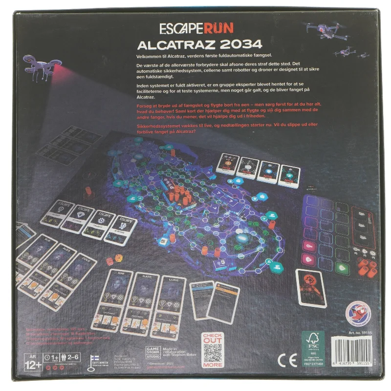 Escape Run brætspil (str. 28x28 cm)
