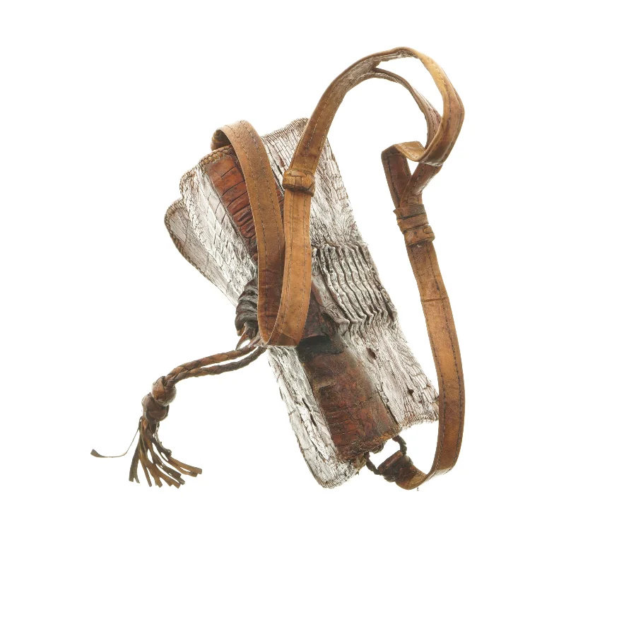 Krokodilleskinds taske  (str. 22x24x14 cm)