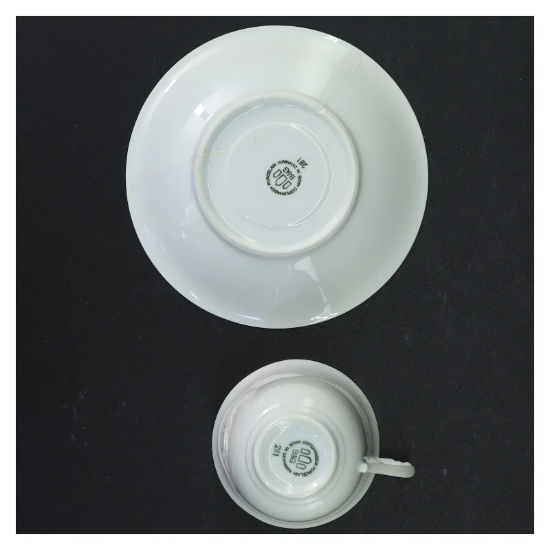 Moccakopper med underkopper fra B&G (str. H 7 cm)