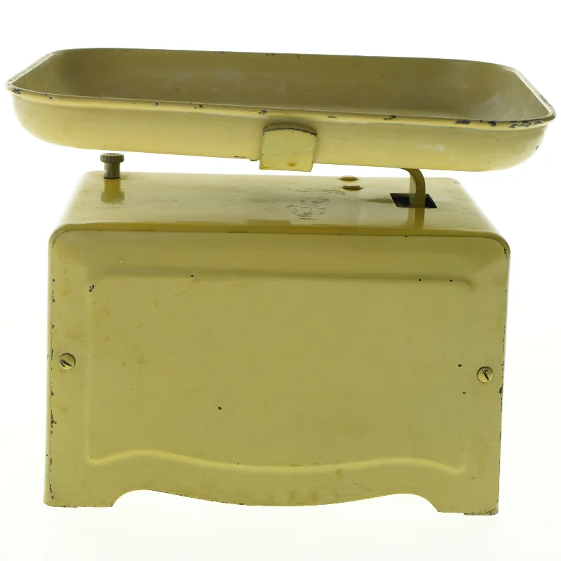 Vintage emaljeret vægt fra Lyssex (str. 16 x 18 cm)