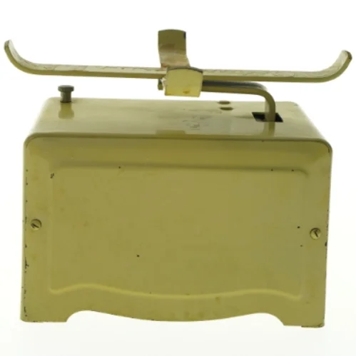 Vintage emaljeret vægt fra Lyssex (str. 16 x 18 cm)