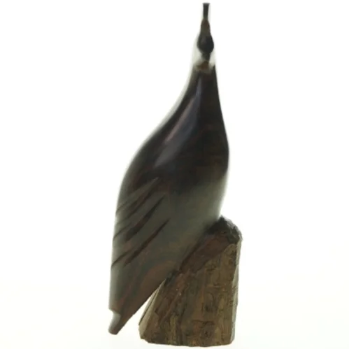 Træskulptur af fugl (str. H 27 cm)