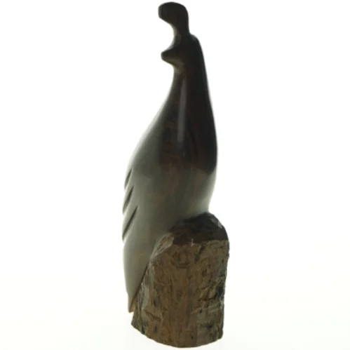 Træskulptur af fugl (str. H 27 cm)