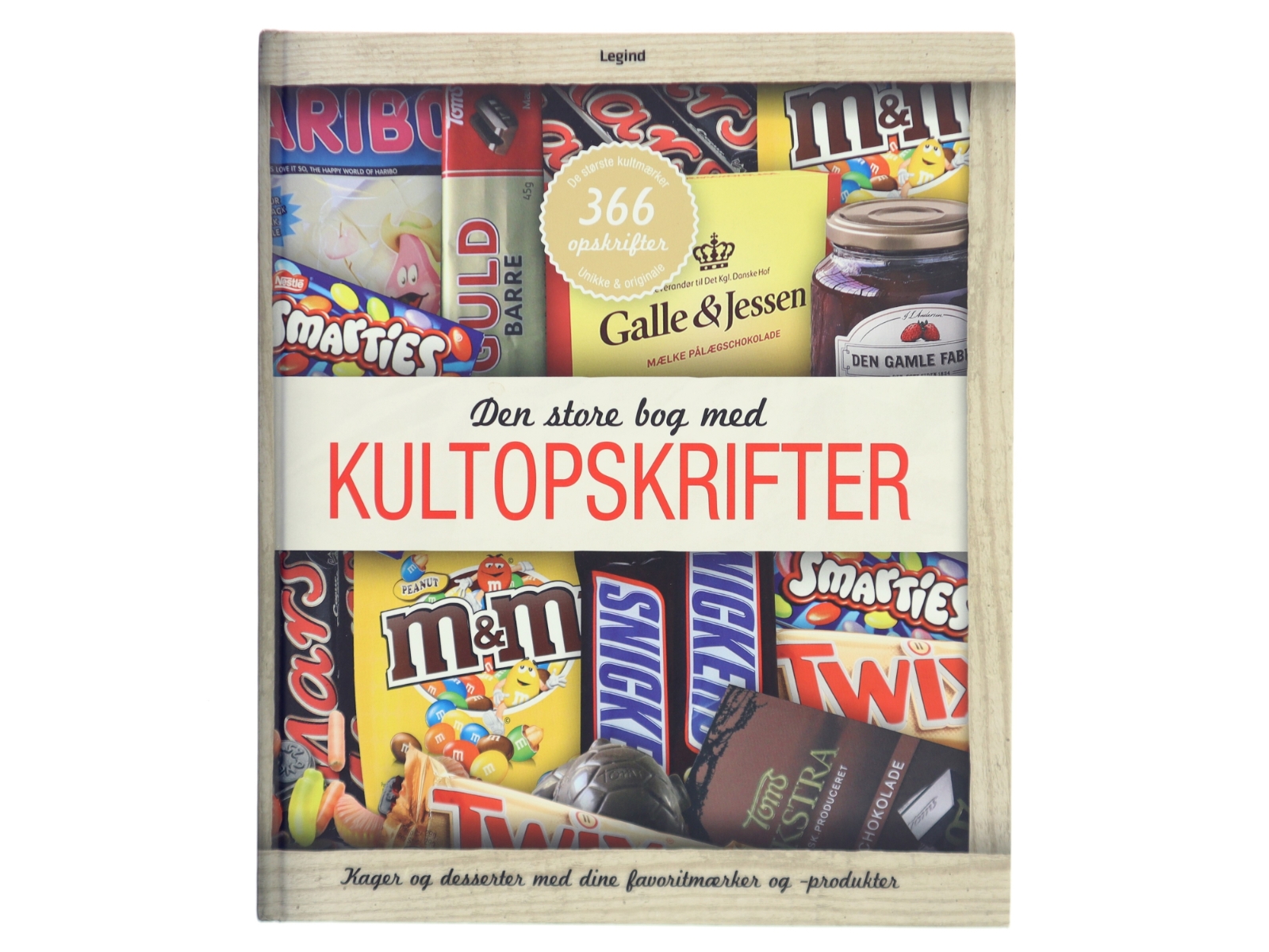 Den store bog med kultopskrifter : kager og desserter med dine favoritmærker og -produkter (Bog)