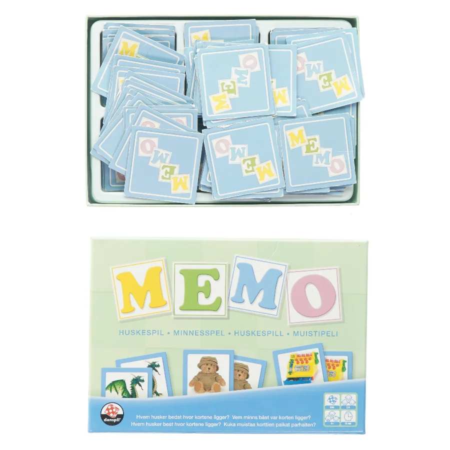 Memo spil (str. 25 x 17 x 5cm)