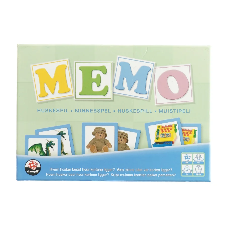 Memo spil (str. 25 x 17 x 5cm)