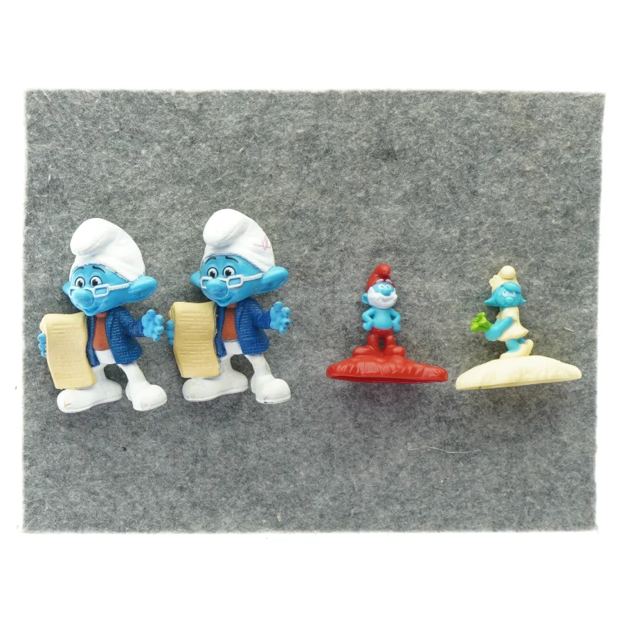 Smølfe figurer 4 stk.