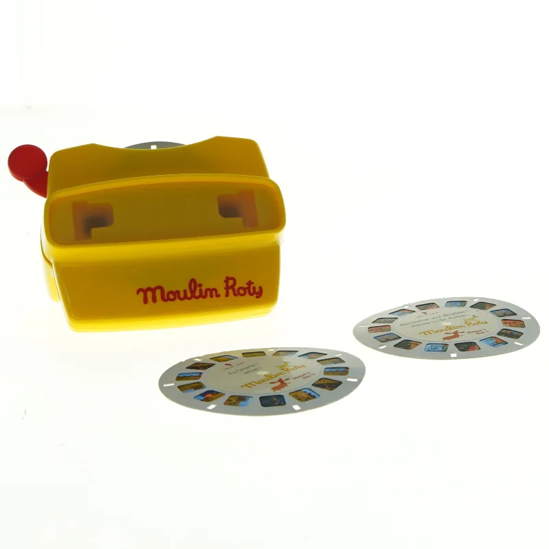 View-Master med billedskiver fra Moulin Roty (str. 11 x 8 cm)