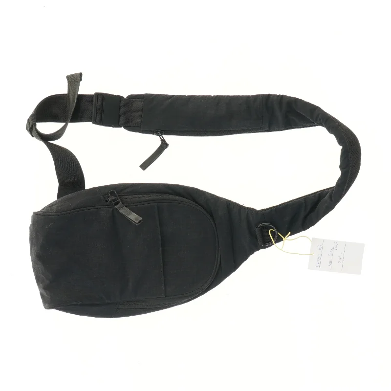 Sort crossover-/bæltetaske (str. 55 cm)