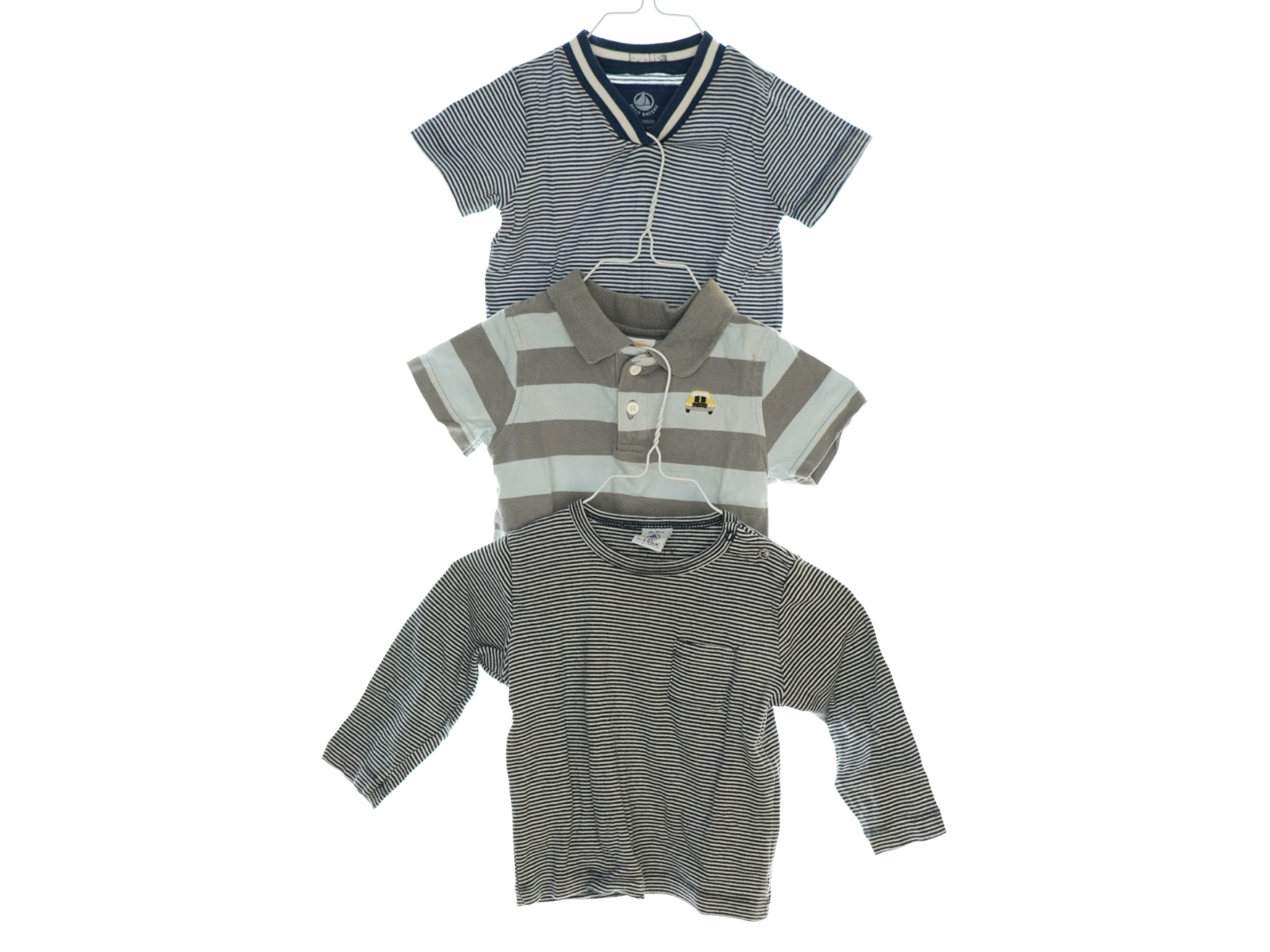 T-Shirts (3 stk) (str. 12 mdr), Petit Bateau og Carter’s