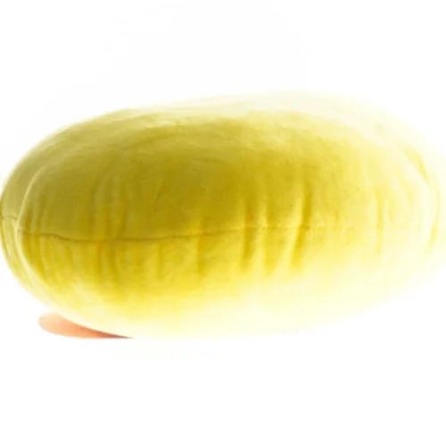 Gul plyspude, smiley (str. 32 x 27 cm)