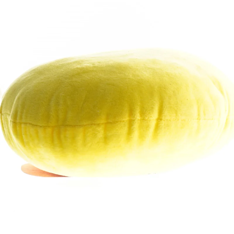 Gul plyspude, smiley (str. 32 x 27 cm)