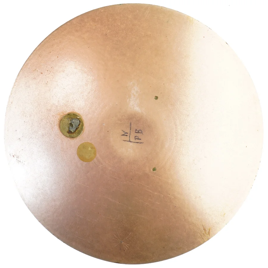 Emailleret dekorativ tallerken (str. Ø. 28 cm)