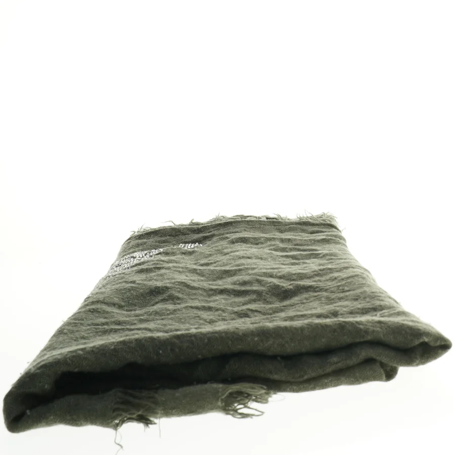 Mørkegrønt tæppe med palietter (str. 85. x, 200 cm)