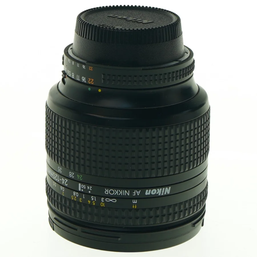 Nikon Zoom Objektiv 24-120 mm / 1:3,5-5,6 fra Nikon (str. Længde 10 cm ø 7,5 cm)