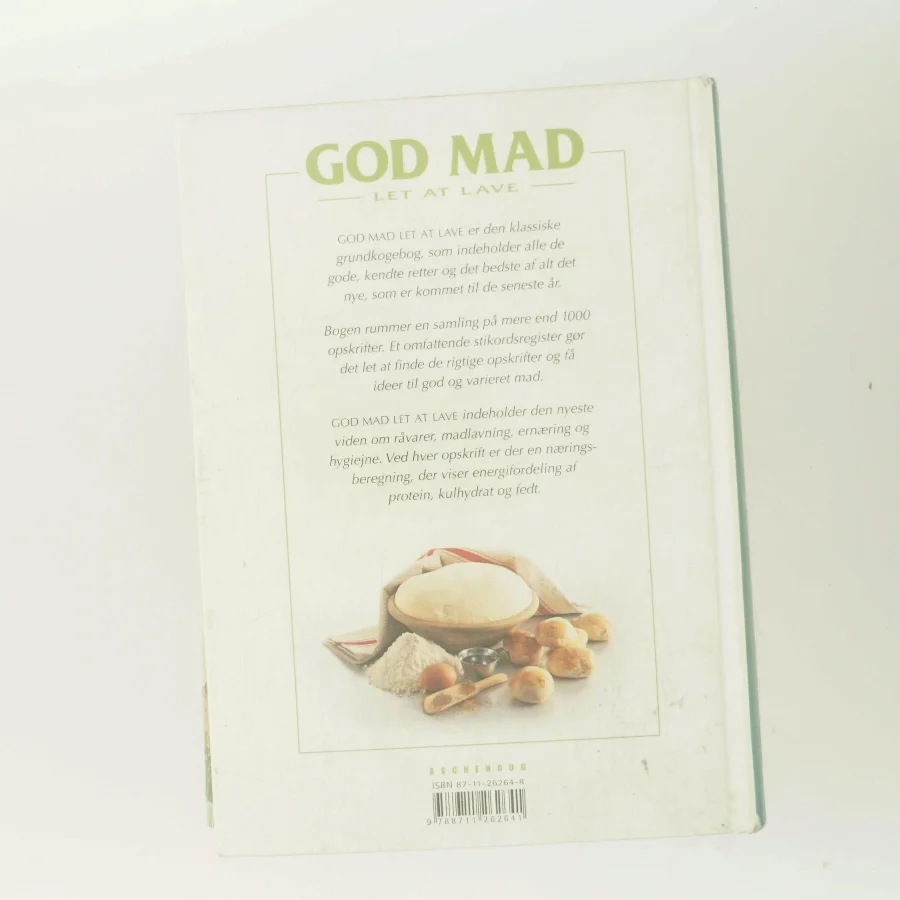 God mad, let at lave - Jubilæumsudgave : Ernærings- og Husholdningsøkonomforeningens kogebog af Ernærings- og Husholdningsøkonomforeningen (Bog)