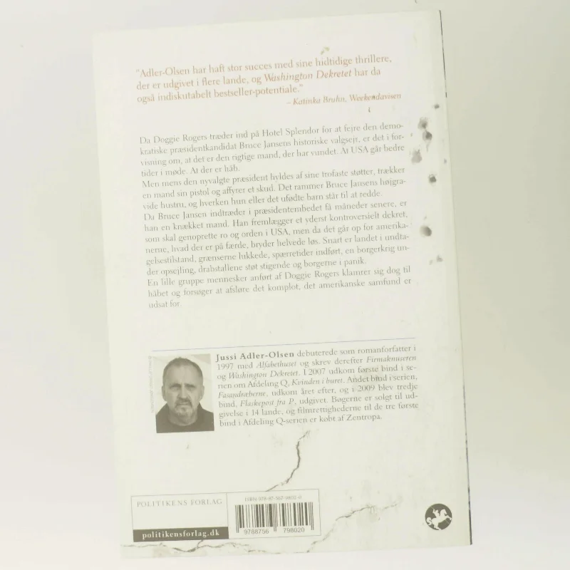 Washington dekretet af Jussi Adler-Olsen (Bog)