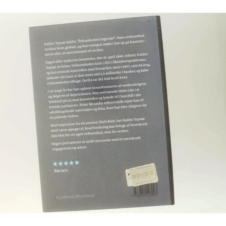 Haldor Topsøe - et portræt af Thomas Larsen (f. 1964) (Bog)