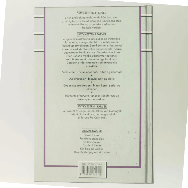 Smykkesten i farver af Aage Jensen (Bog)