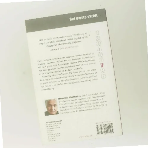 Det næste skridt af Henning Mankell (Bog)