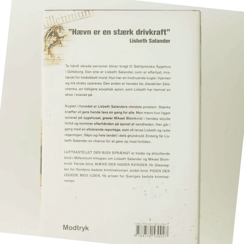 Luftkastelletderblevsprngt Stir up a Hornets' Nest of Girl. Shi Dige Larsen. the Danish Original. Hardcover](chinese Edition) (Bog)