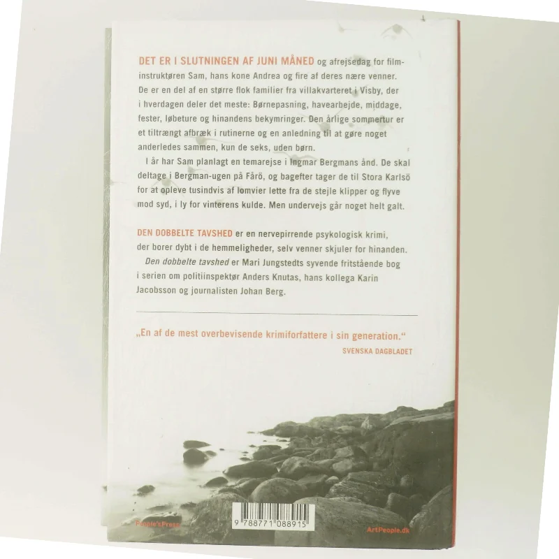 Den dobbelte tavshed : kriminalroman af Mari Jungstedt (Bog)