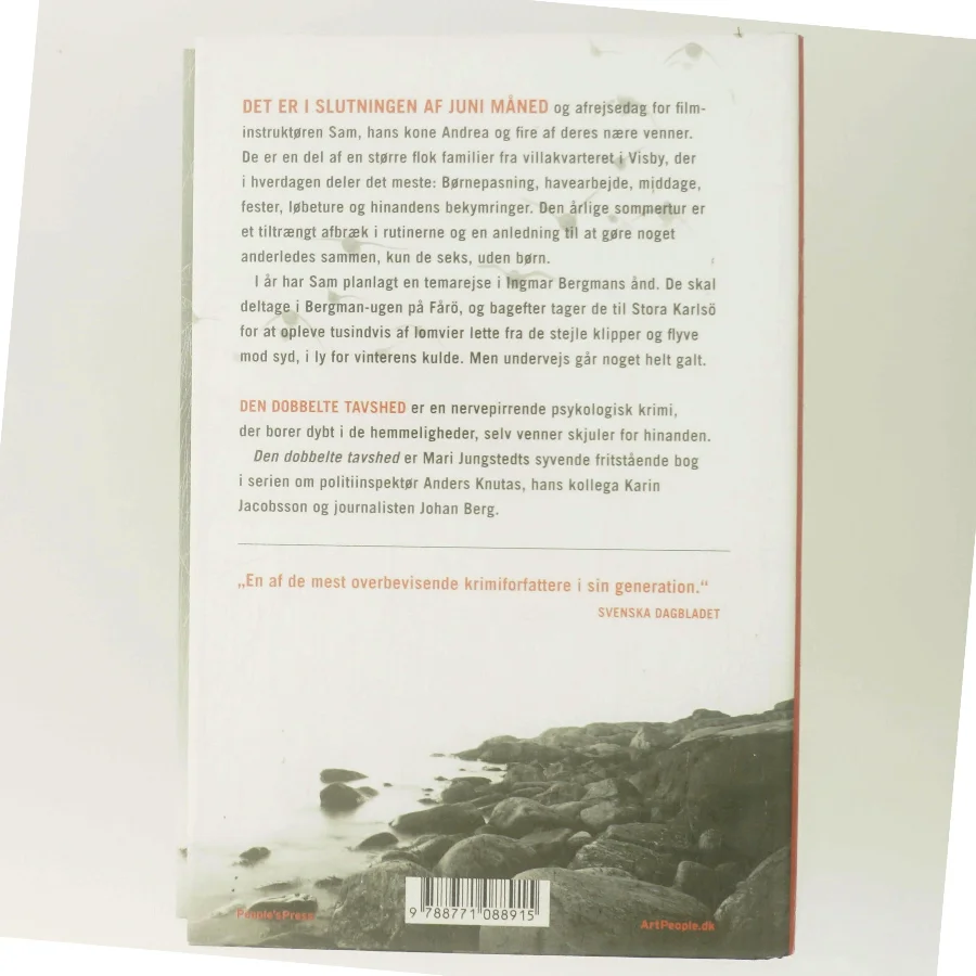 Den dobbelte tavshed : kriminalroman af Mari Jungstedt (Bog)